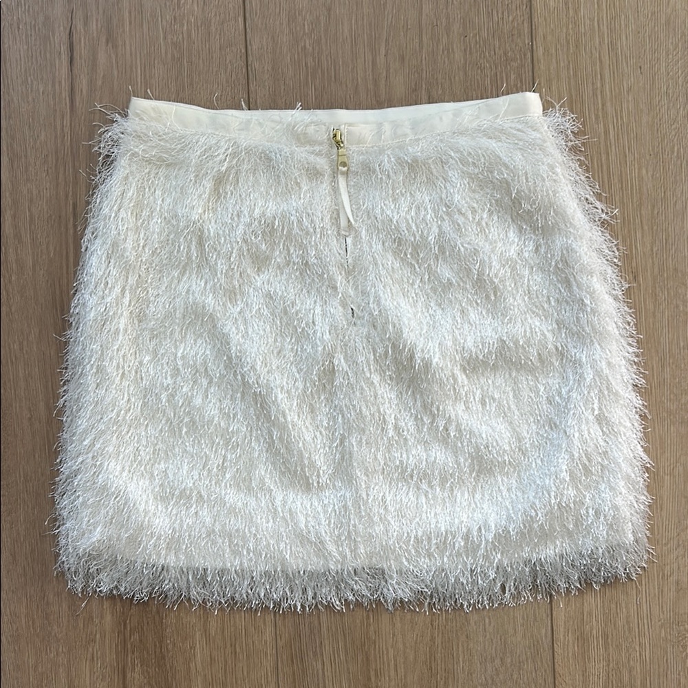 Off-White Fringe Mini Skirt - Picture 2 of 4